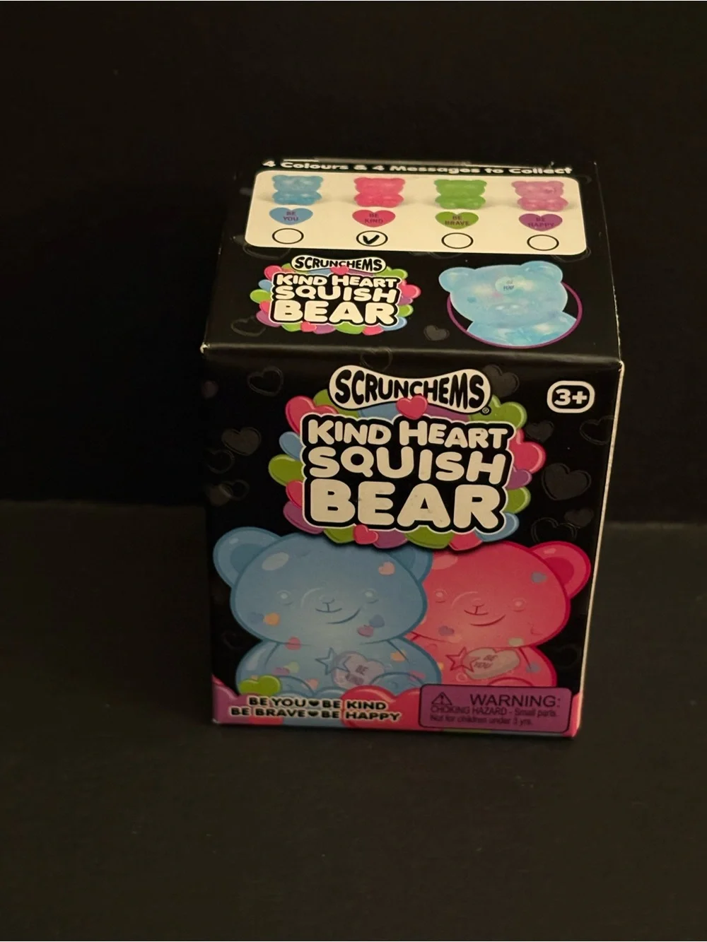 Kind Heart Squish Bear Toy - Pink